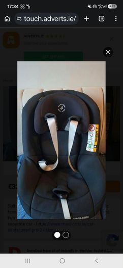 Maxi cosi Pearl Pro2 car seat & iSo Fix set