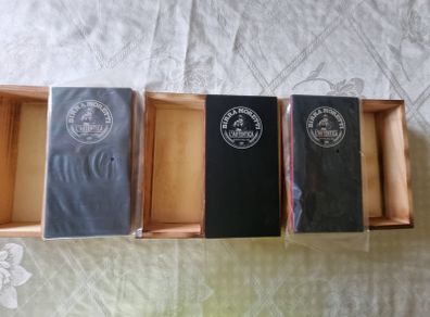 Eight wooden Birra Moretti boxes