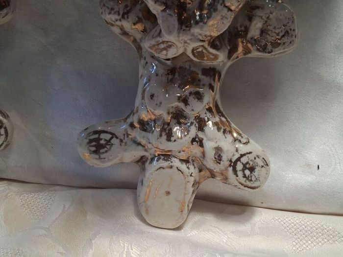 A Pair of Nineteenth Century Creamware Wall Brackets