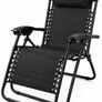 Black Zero Gravity Reclining Lounge Chair Image 2