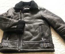 Zara boys Shearling Jacket (size 7, 122cm)