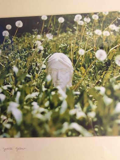 John lennon framed print watching the grass grow NIC 2010 limited edition 3 /500 42.5 x 33 cm.