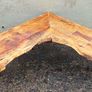 Rustic Driftwood Floating Corner Shelf Image 2