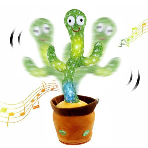 Dancing Cactus Plush Toy Can Singing And Recording To Learn Talking Kids Gift