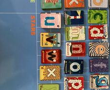 Magnetic Board with Letters