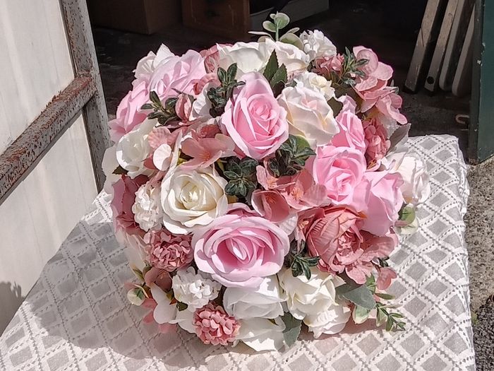 Wedding Bouquet in Pink and White