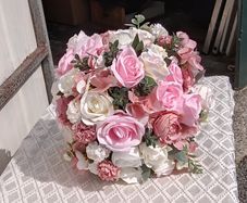 Wedding Bouquet in Pink and White
