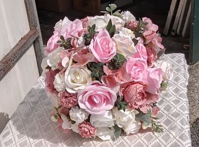 Wedding Bouquet in Pink and White