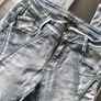 MyChristy grey washed biker jeans Size 40/L Image 4