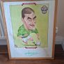 Vintage 1990's Framed Photo of Soccer Heads Harp Lager John Aldridge Image 2