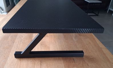 Carbon fibre effect monitor stand