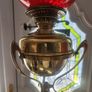 Beautiful heavy brass telescopic working oil lamp. Image 3