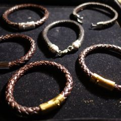 Selection of Mens Leather bracelets