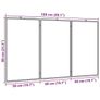 Magnetic Whiteboard Foldable 150x80x1.7 cm Aluminium Image 4