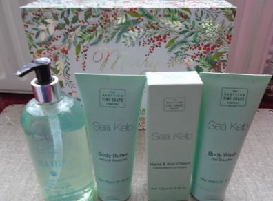 Scottish fine soap company gift set, Body wash, Handcream, Gift set, Christmas gift