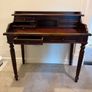 Mahogany Vintage Style Writing Desk, Red Leather top Image 2