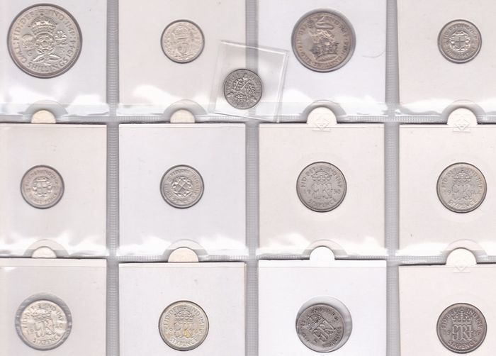 GB Small Lot mixed silver coins - Listed