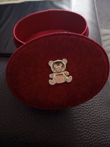 lovely baby keepsake red velvet box