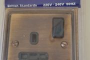 Antique Bronze Switched Electric Socket