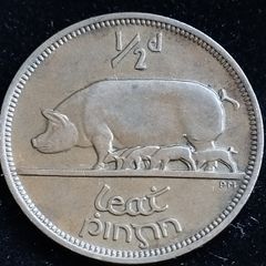 Ireland - 1940 - Half Penny - Sow - gEF - KM.10 - [2733]