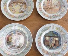 Set of 4 Peter Pan plates by Royal Worcester