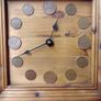 Vintage Hand-Made Wooden Clock Image 2