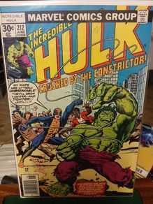 Incredible Hulk #212 1st Constrictor 1977