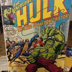 Incredible Hulk #212 1st Constrictor 1977