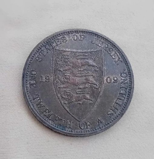 Jersey Ed VII 1909 12th of A Shilling