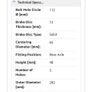 rear brake discs for vw passat 2010-2014 Image 4