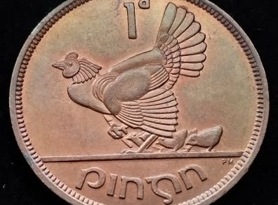 [#2649] - Ireland 1943 | Irish 1d | Irish 1 Penny | KM.11 | UNC