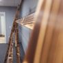 Shop fittings chandler stand with electrical wiring + rug stands Image 9