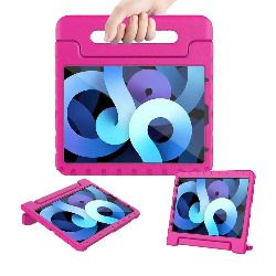 For Apple iPad Air 5 2022 5th Gen Kids Case Shockproof Cover With Stand Pink