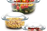 Brand New Round Glass Baking Dish with Lid,