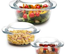 Brand New Round Glass Baking Dish with Lid,