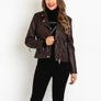 German brand Oui - Genuine Soft Nappa Leather Jacket - Dark Brown - DE 38 UK 12 - BNWT RRP 460 Image 2