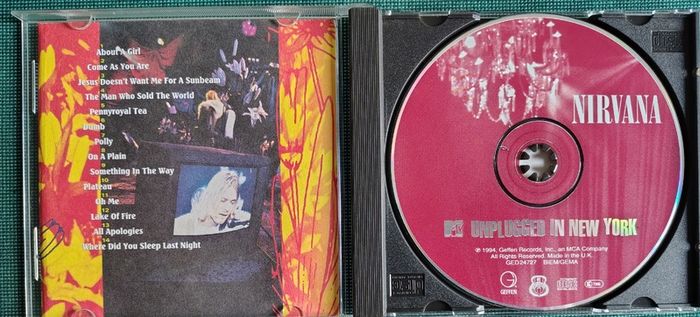 Nirvana - MTV Unplugged In New York CD (1994) Acoustic Live Grunge EX+