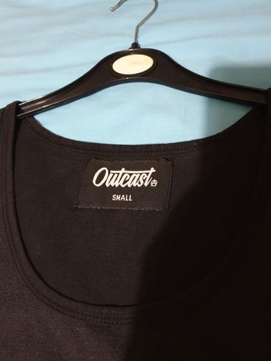 outcast black flame small medium tank top