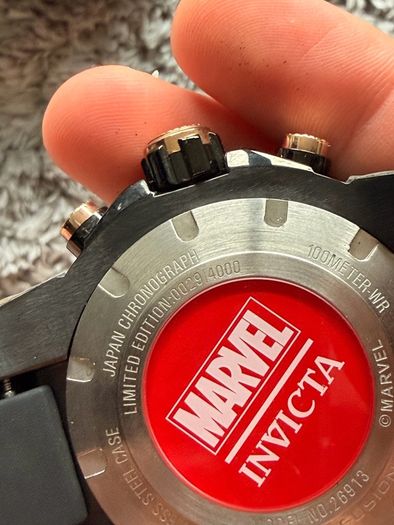 Marvel Comics Invicta 26913 51mm Iron Man LE #029/4000 Rose Watch NOS New Box