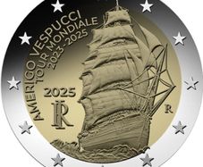 Italy 2 Euro Commemorative Coin 2025 - Amerigo Vespucci. Uncirculated.