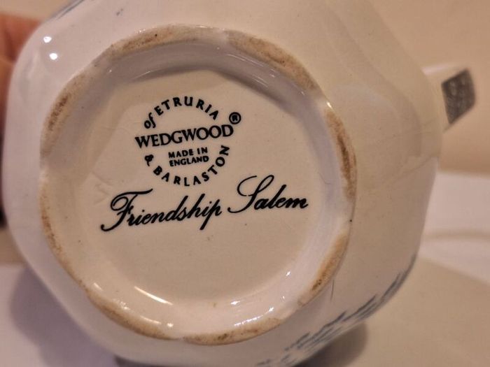 SALE! Small Blue and White WEDGWOOD Friendship Salem Milk / Cream / Water Jug