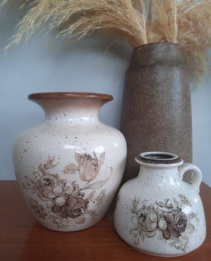 Duo of West Germany Mid-Century Vases