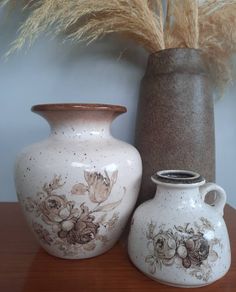 Duo of West Germany Mid-Century Vases