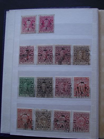 A extensive collection of Stamps from Indian States, presented in the album