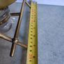 Antique Brass Tilting Kettle on Stand. Image 8