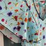 NATASHA ZINKO blue floral ruffle midi Sz 12 UK - Bnwt - Rrp 651 Sterling Image 3