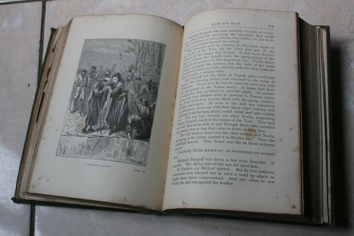 JULES VERN Michael Strogoff The Courier of the Czar by Jules Verne - 1st British - 1877 -Vintage "Around the world in 80 days" Jules Verne