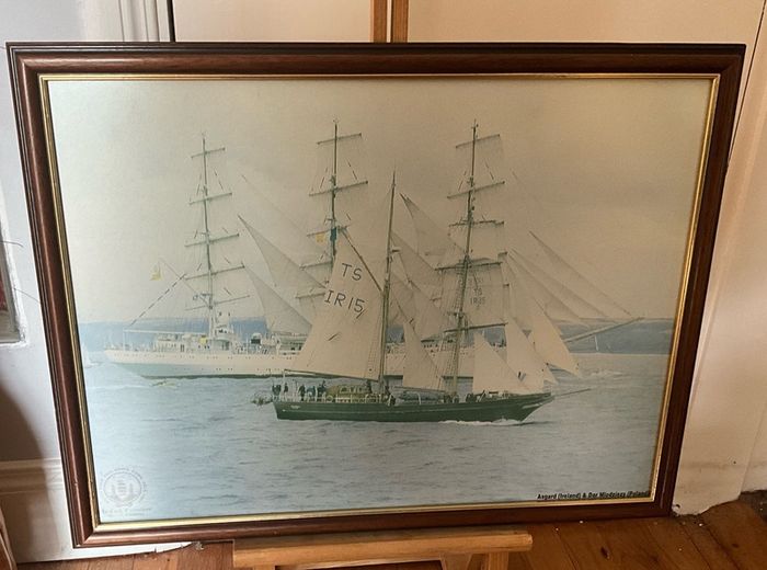 Print Commemorating Cutty Sark Tall Ships Race Visit to Cork July 1991