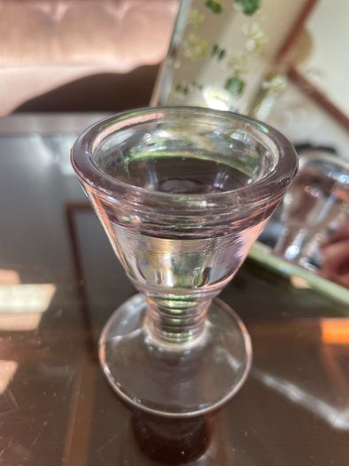 Antique Victorian 19th Century Glass Ice Cream Penny Lick or Deception Glass