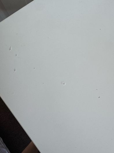 white desk